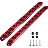 PerfecTech 11 LED Red Trailer Brake Tail Light, 2 Pack 16&rdquo; LED Bar Stop Turn Signal Tail Lights Waterproof Third 3rd Brake Strip Red Light for Marine Boats Golf Cart Offroad Truck RV UTV ATV
