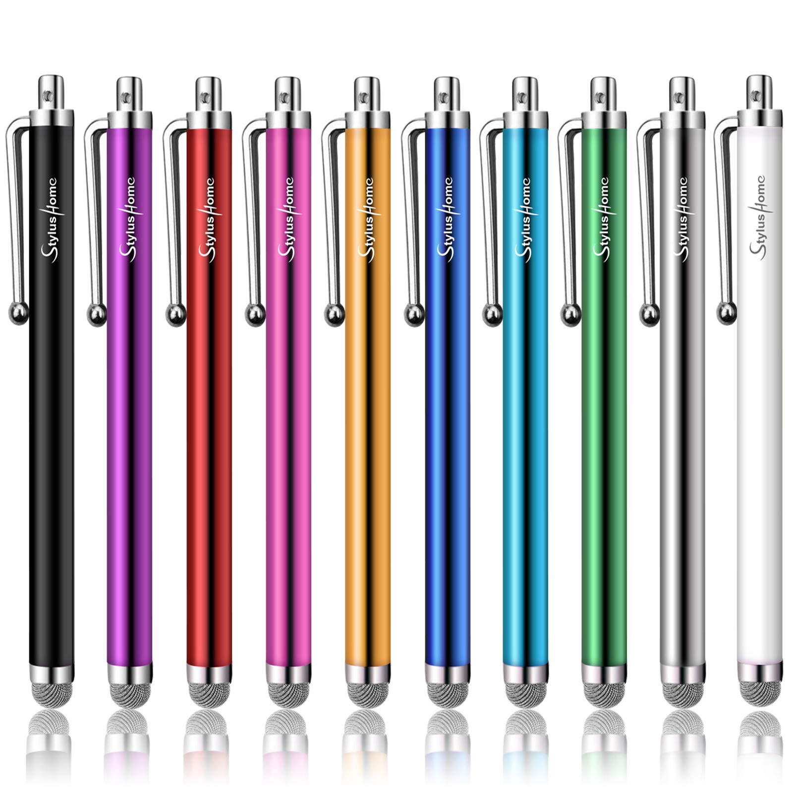 Photo 1 of 10 Pack Stylus Pens for Touch Screens, Mesh Fiber Tip Stylus Pens for ipad iPhone Tablets Samsung All Precision Capacitive Universal Touch Screen Devices