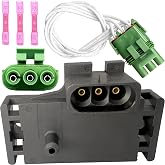 MecXora Map Manifold Absolute Pressure Sensor&amp;Connector Wiring Harness Compatible with Chevy Impala Malibu S10 Blazer K1500 GMC Jimmy Buick Century Oldsmobile Alero Isuzu Rodeo #12569240 88862232