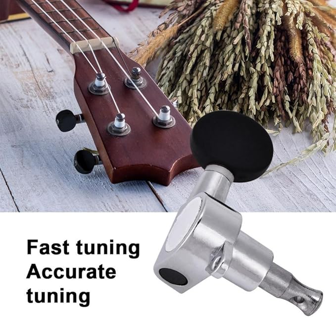 Ukulele Tuning Pegs Zinc Alloy 2R 2L Closed Machine Heads