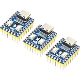 Waveshare RP2040-Zero with Pre-soldered Header High-Performance Pico-Like MCU Board Based On Raspberry Pi Microcontroller RP2040 Castellated Module Allows Soldering Direct to Carrier Boards-3pcs