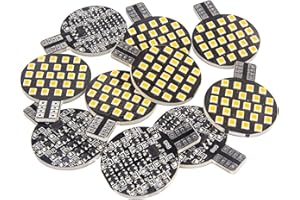 GRB 10x Super Bright 921 194 T10 LED Bulb, Warm White 12V 24-SMD Wedge Lamp For Iandscaping Boat RV Trailer Camper 5th wheel Interior Light (Pack of 10)