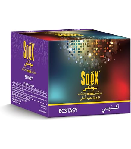 Amazon.com: Hookah Shisha Molasses - Ecstacy - Tobacco-Free, Nicotine-Free,  250g Soex Herbal Tub