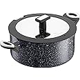 WaxonWare 5.25 Quart Ceramic Nonstick Stock Pot With Lid - Large Cooking Pot, Non-Toxic PFOA Free, Induction Compatible - Stonetec Series