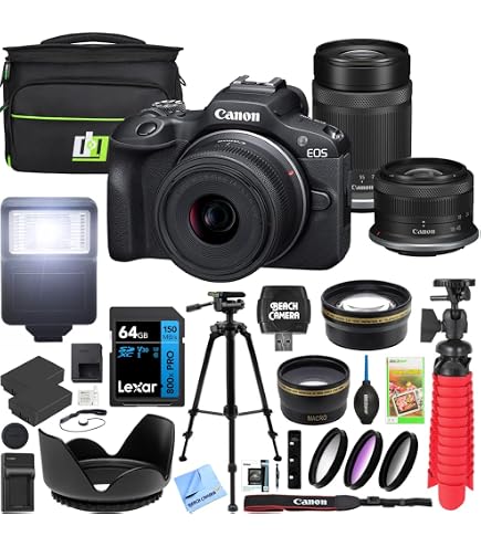 Amazon.com : Canon EOS R100 Mirrorless Camera with 18-45mm and 55