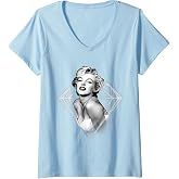 Women's Marilyn Monroe Glowing Diamond V-Neck T-Shirt