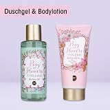 accentra POSY OF FLOWERS Bath Gift Set 4 Pc Women Body Care Relaxation Tea Rose view 5