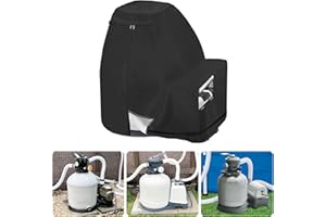 Bitubi Sand Filter Pump Cover,Waterproof Anti-UV Sand Pool Filters Cover,Suitable for Most 17-20 Inch Sand Filter Pump on Market (Universal Style)