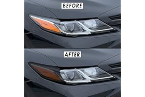 SlickMod PreCut Vinyl Smoke Tint for 2018-2022 Toyota Camry Headlight (3. Headlight Cutout, 35% Light Smoke)