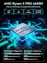 GMKtec Mini PC M8 Ryzen 5 PRO 6650H 16GB RAM 1TB PCIe SSD 2.5GbE NIC view 3