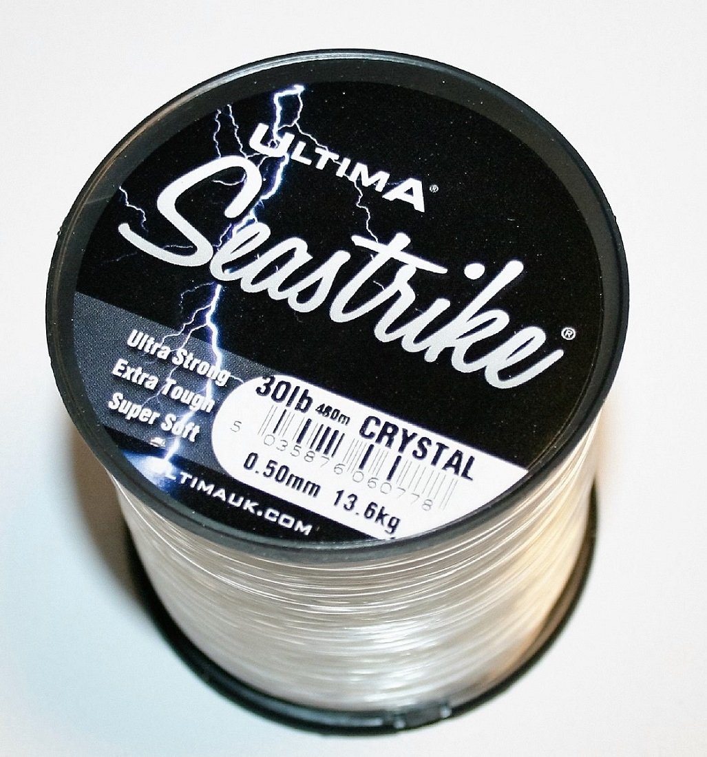 Ultima Seastrike 4oz Spool Strong Crystal Clear Sea Fishing Line - Crystal, 0.50mm - 30.0lb/13.6kg