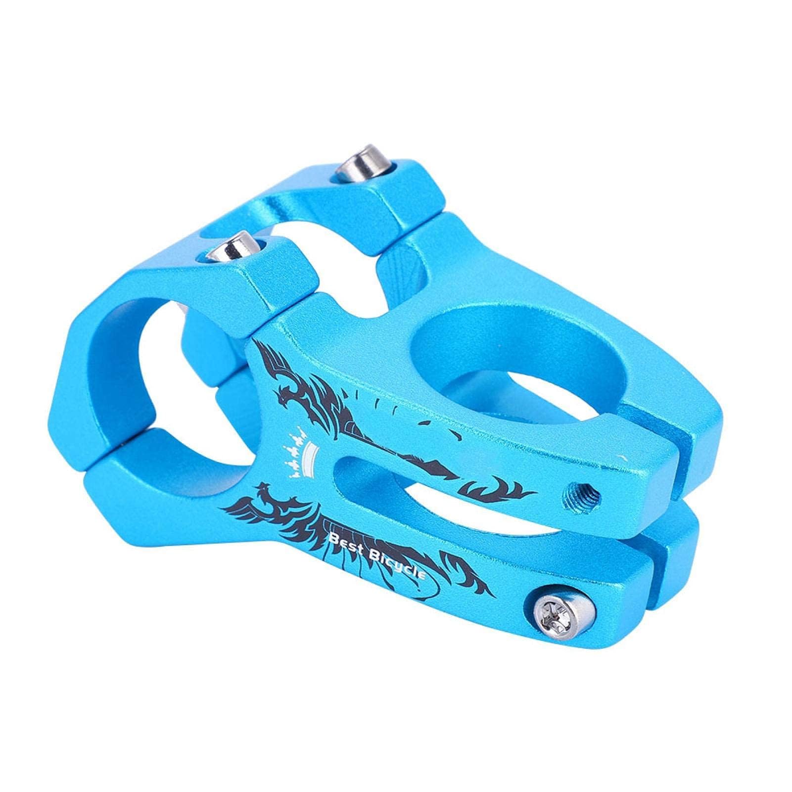 Bike Handlebar Stem 31.8mm Aluminium Alloy Bicycle Handlebar Stem for Mountain Bicycle Road Bike Fixie Gear Cycling(Blue)