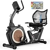 JOROTO Recumbent Exercise Bike for Home, Magnetic Recumbent Bike for Seniors Adults, 400LBS Capacity, Wide Cushioned Seat & Back with Smart APP, Backlit LCD Monitor, Heart Rate Handle
