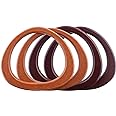 PH PandaHall D Shape Purse Handle, Wooden Bag Handles Replacement Smooth Handbag Handle Decorative Handles for Straws Beach Canvas Handbags Macrame Crocheted Purse Making, 4 Pack