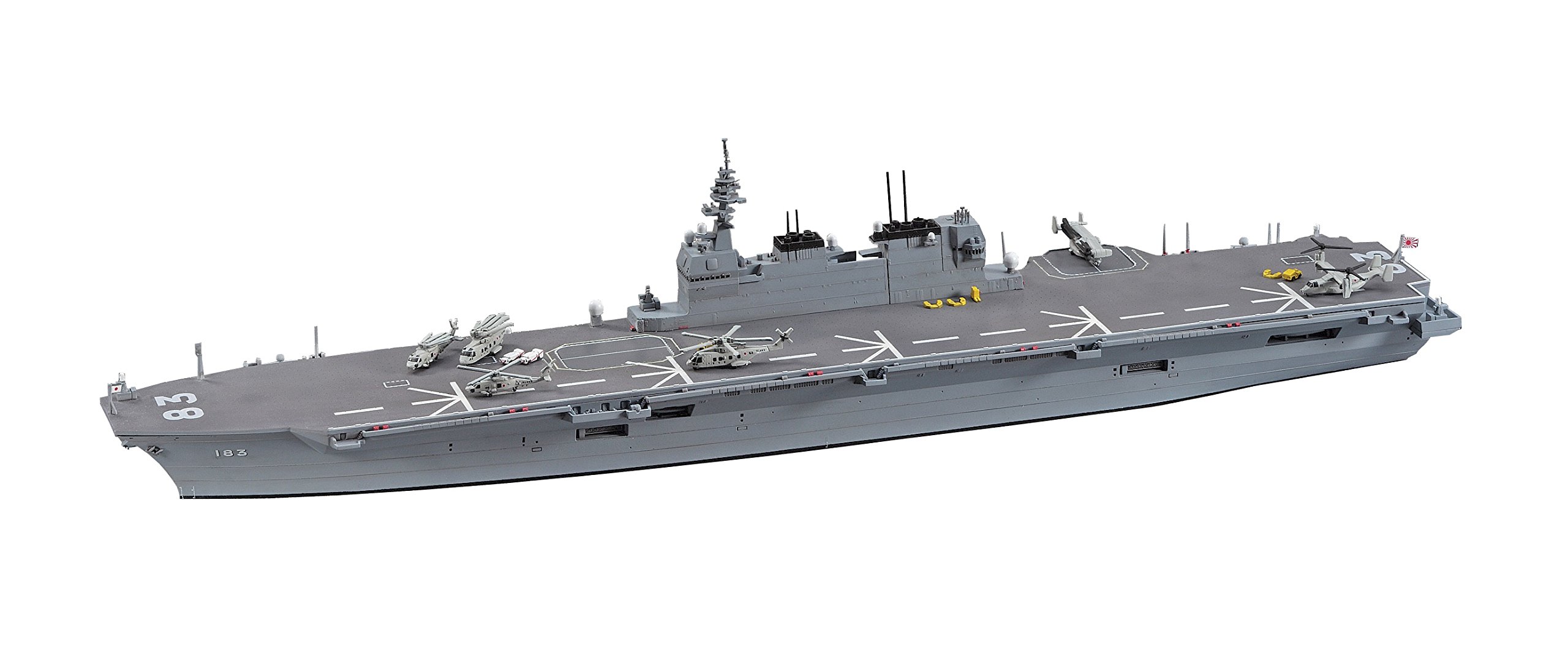 Hasegawa HWL031 1:700 Scale JMSDF DDH183 Izumo Helicopter Destroyer Model Kit