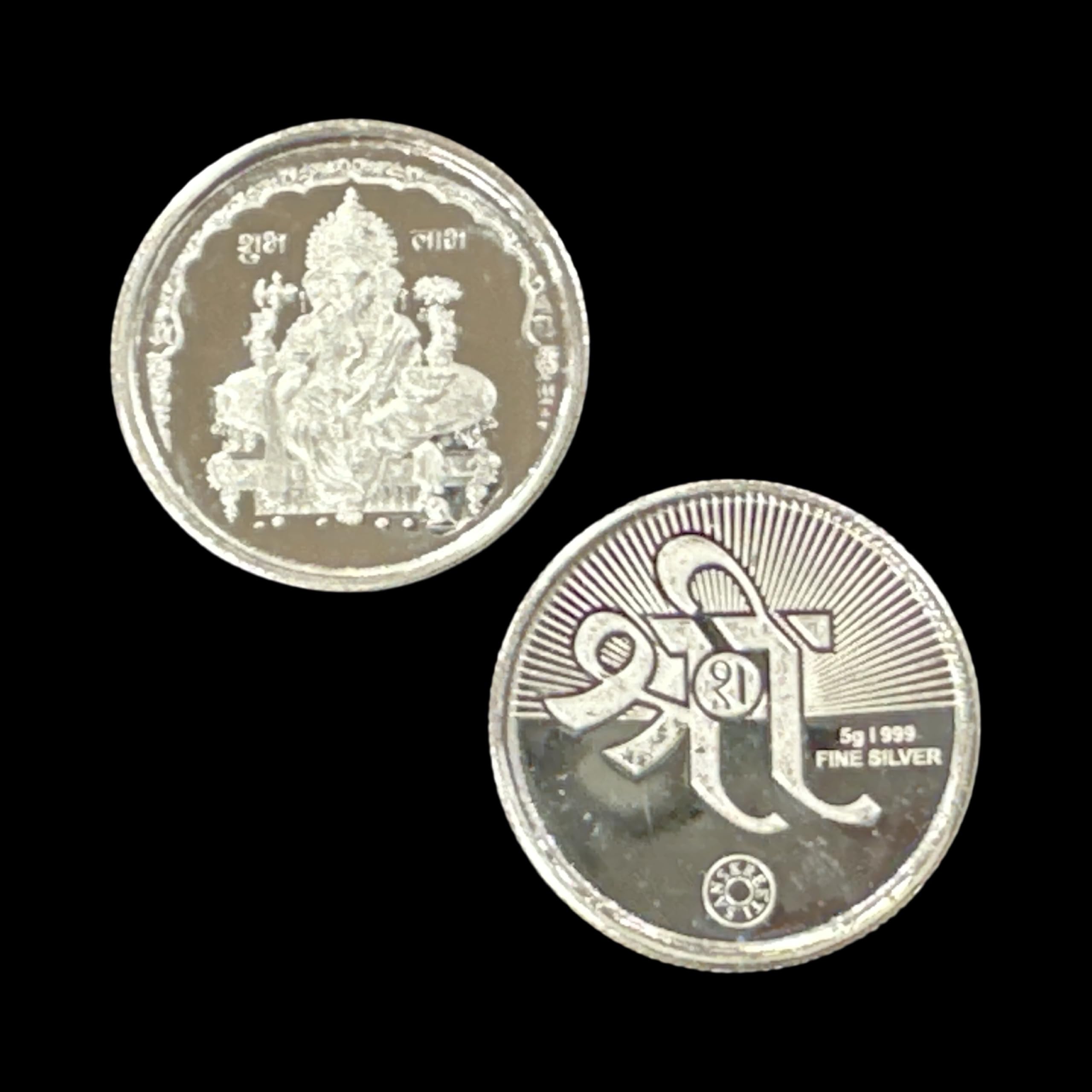 2021 No Mint Mark 999 Pure Silver Ganesha Lakshmi 10 Gram Set Silver Seller Perfect Uncirculated
