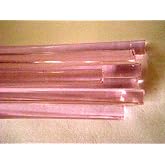 Devardi Glass Boro Rods, 1 lb, COE 33, Transparent Pink Borosilicate Solid Rods