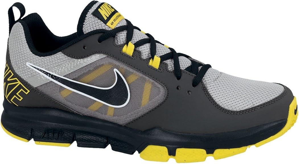 gray and yellow nike shoes