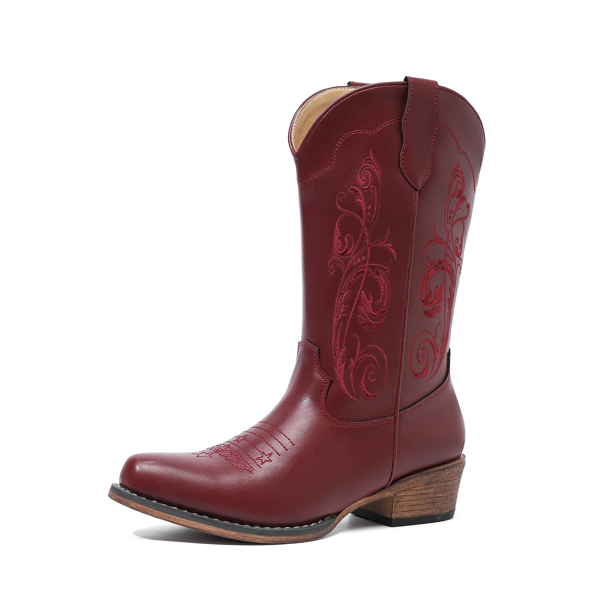HPSOM Cowboy Boots Women Western Mid Embroidered Cowgirl Ladies... | eBay HPSOM Cowboy Boots Women Western Mid Embroidered Cowgirl Ladies... | eBay