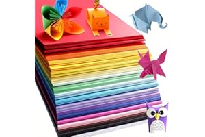 300 Sheets Colored Cardboard - Heavy-Duty Thick Craft Paper with 10 Vibrant Colors (Red, Orange, Yellow, Green, Blue, Purple,