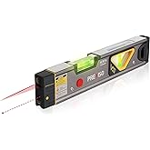 PREXISO 2-in-1 Laser Level Tool with Light, 100 Ft Alignment Point & 30 Ft Leveling Line, Magnetic Laser Spirit Level for Con