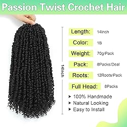 Passion Twist Crochet Hair 14Inch Crochet Passion