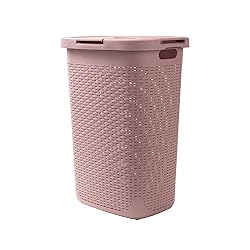 Mind Reader Slim Laundry Hamper with Lid, 60L