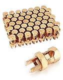 QWORK Grounding Split Bolt, 50 Pieces 4 Gauge 8