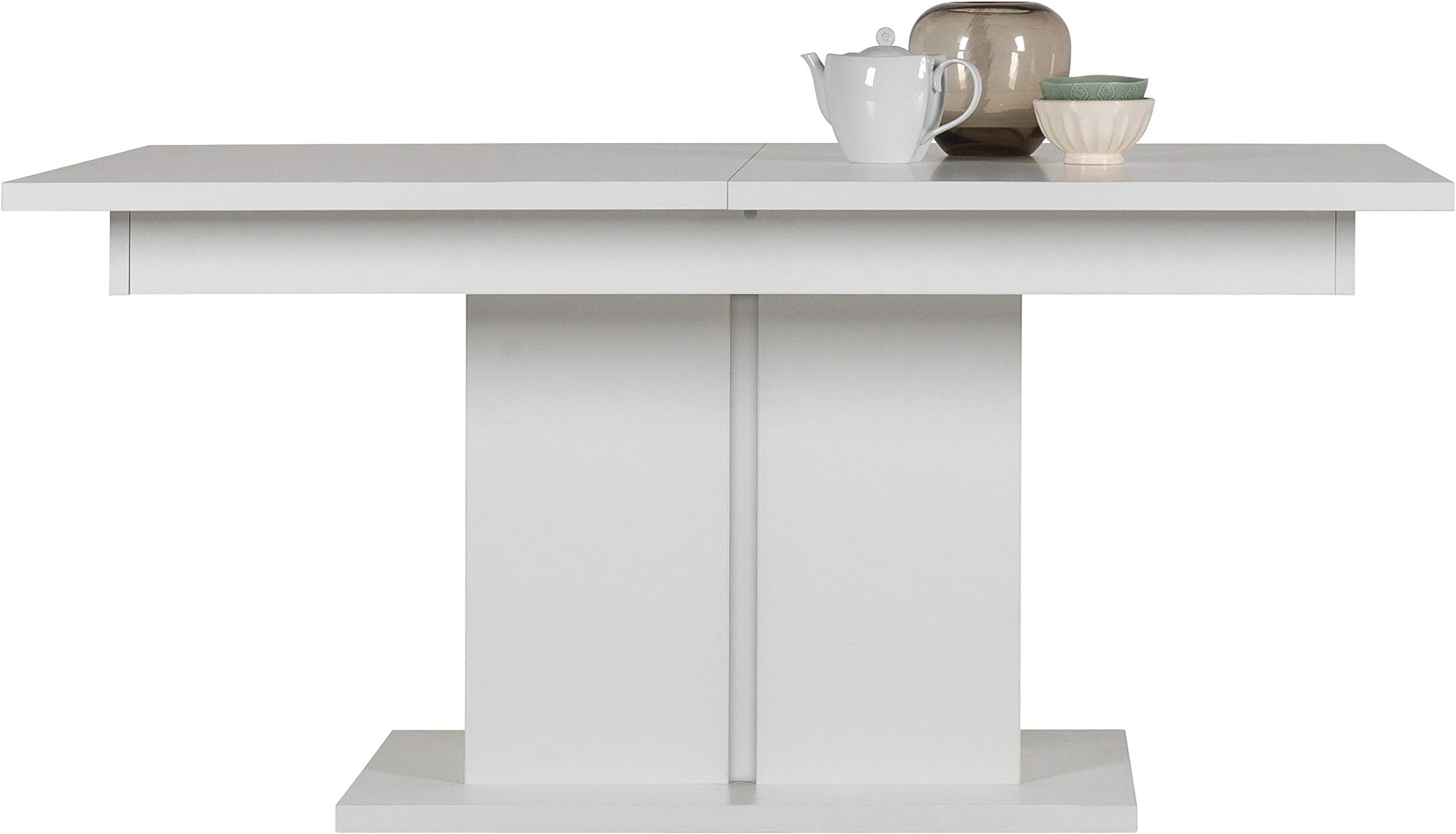 Lancashire Furniture White Extendable Dining Table