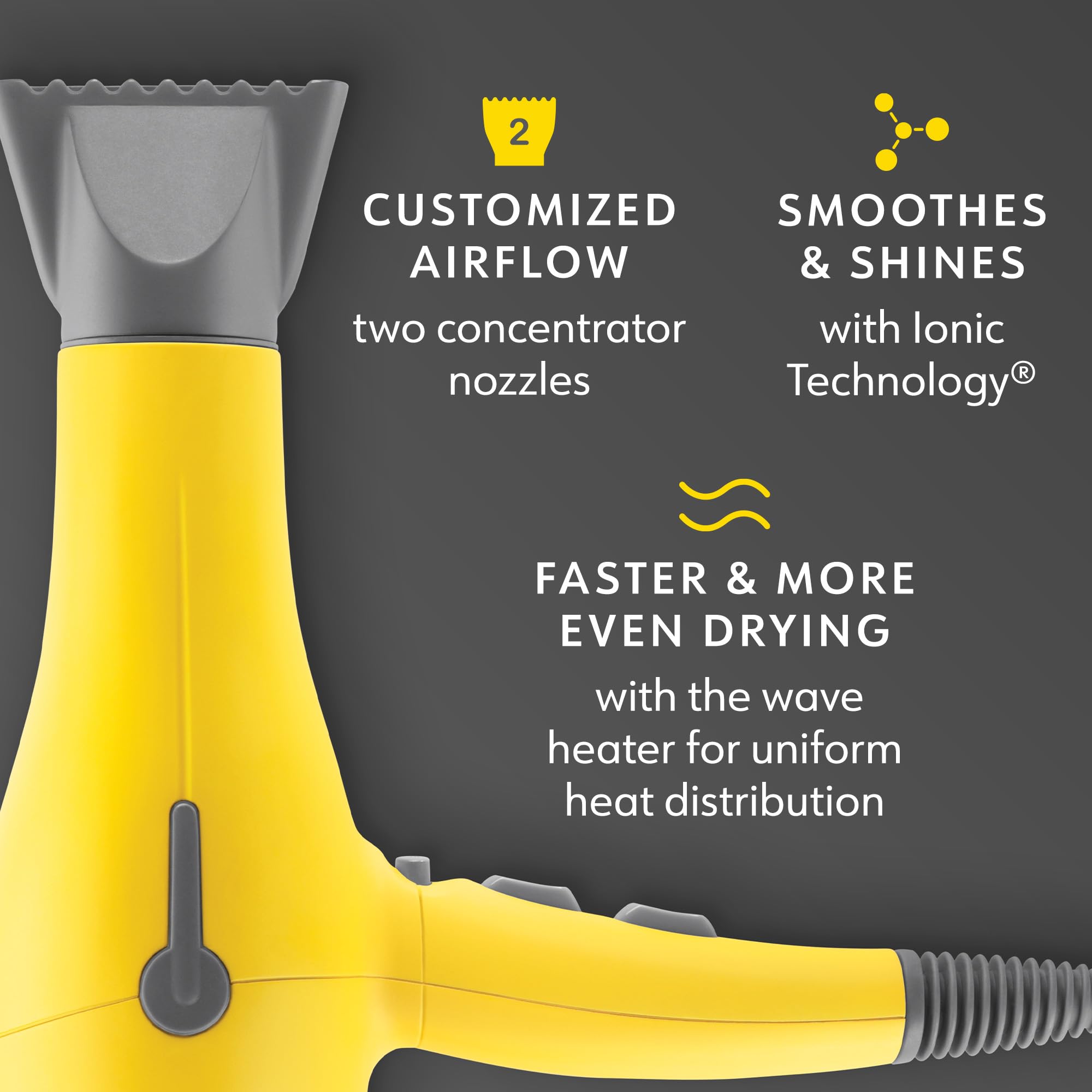 Drybar The Buttercup Blow-Dryer – Faster Drying, More Shine, Less Frizz – Ultra Powerful yet Lightweight Professional Hair Dryer