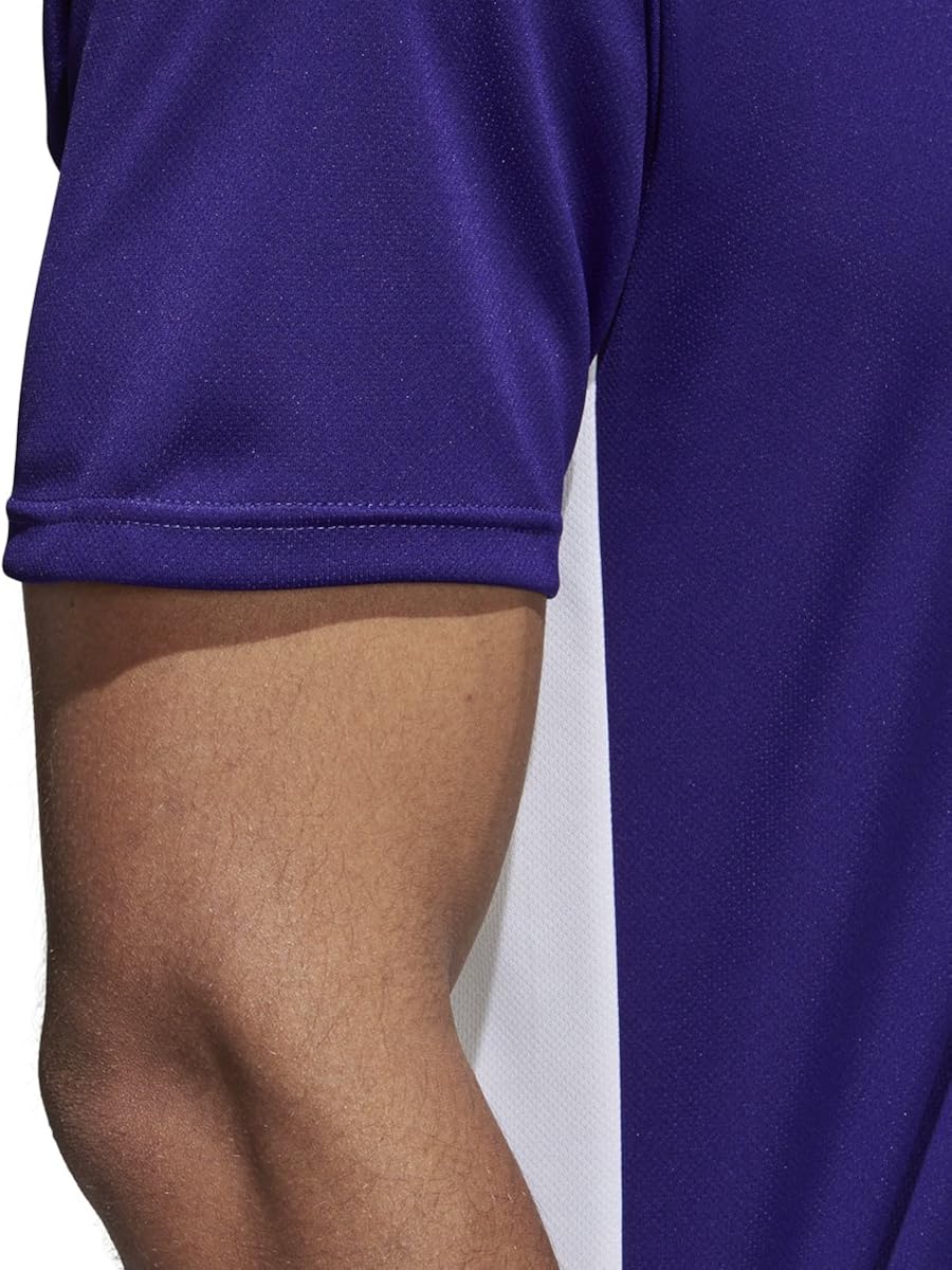adidas Men's Entrada 18 AEROREADY Primegreen Regular Fit Soccer Short Sleeve Jersey : Clothing