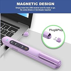 QUI Presentation Clicker for PowerPoint, RF 2.4GHz