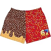 Ice Cream Shorts Boy Funny Six Seven 6 7 Meme Elastic Waist Shorts Ice Cream Baseball Preppy Track Short Pants