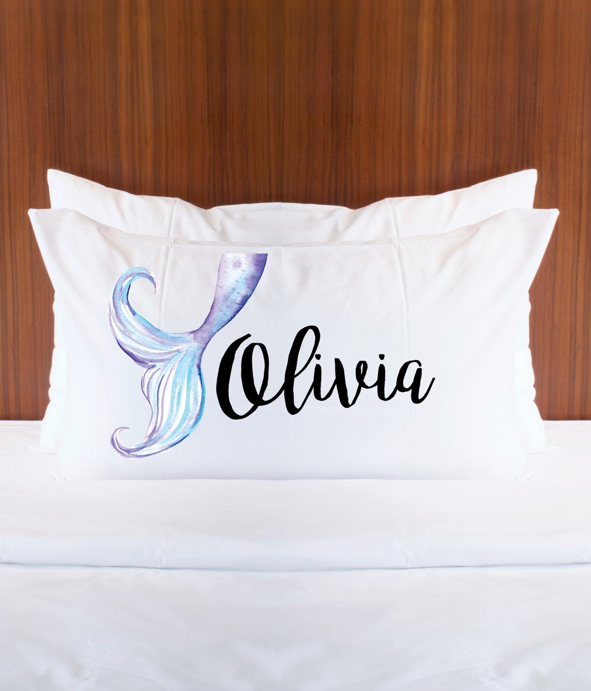 Personalized Mermaid Pillowcase With Name For Girls Bedroom Decor Gift For Her Pillow Mermaid Under The Sea Room Decor