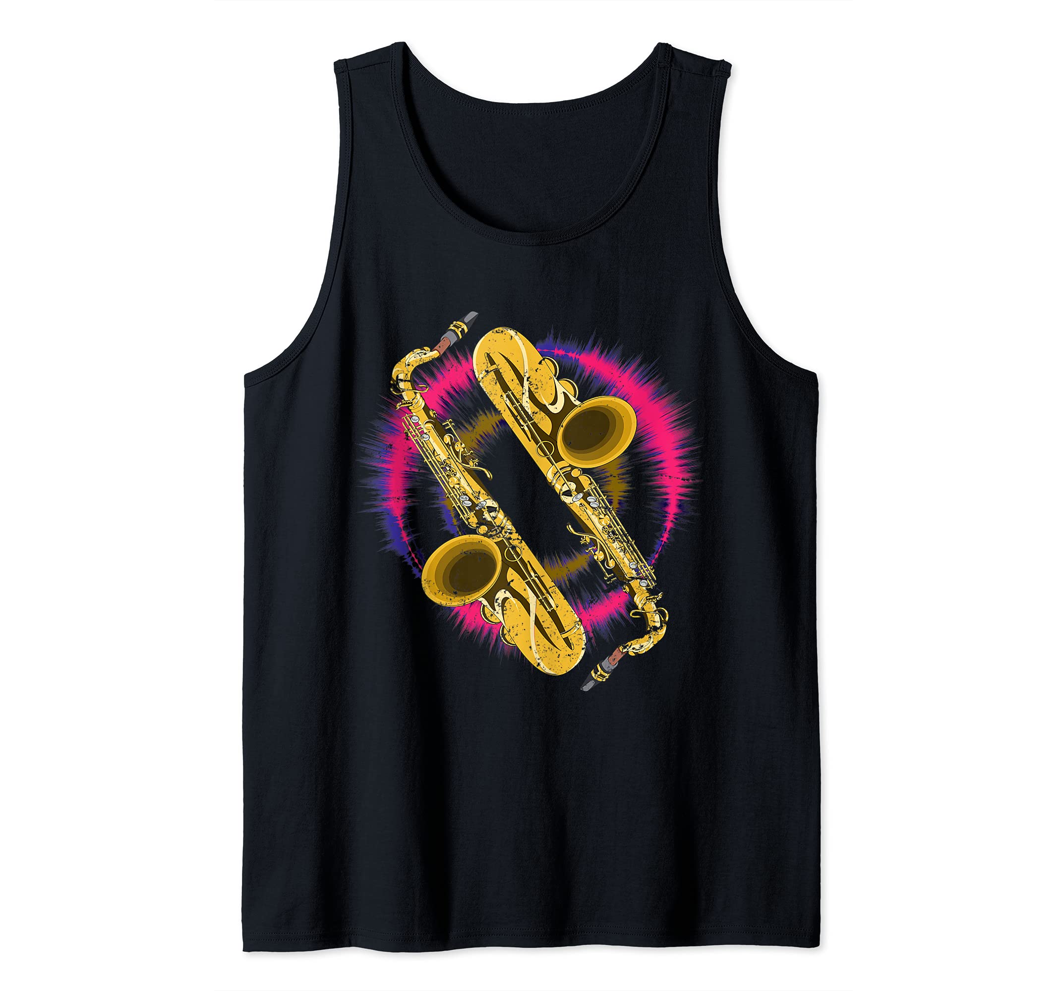 Musical Instrument Sax Player Jazz Saxophonist Saxophone Tank Top