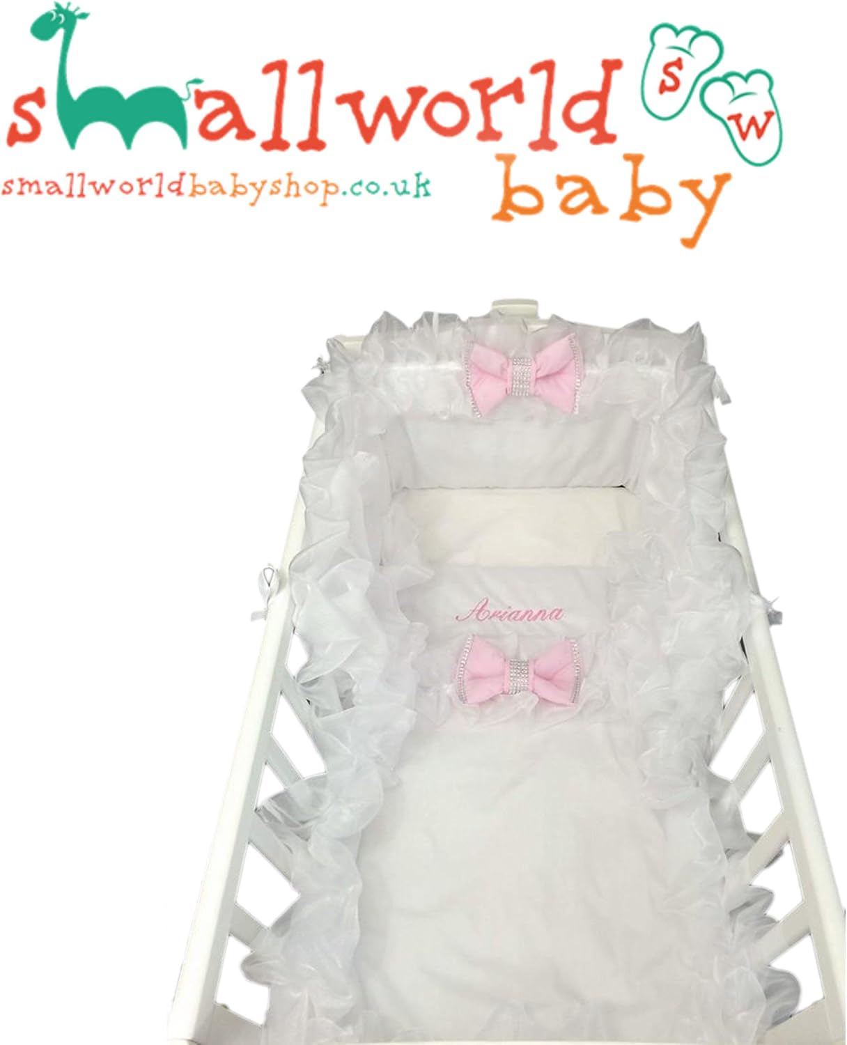 frilly cot bedding