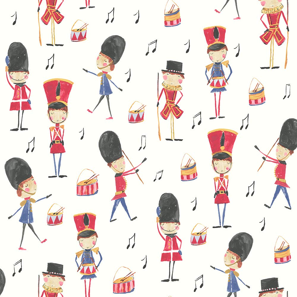 Arthouse 696003 Drummer Boy Wallpaper, Red, 53 cm x 10.05 m