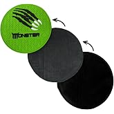 bowlingball.com Monster Interchangeable Bowling Grip Shammy Pad w/Removeable &amp; Replaceable Pads - Clean Oil from Reactive &amp; Urethane Bowling Balls - Works w/All Grip-Back Sanding Discs