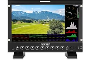 SEETEC P133 PRO 13.3 Inch 1000nit High Brightness Podcast Broadcast Monitor with Waveform 3D LUT HDR and SDI HDMI Input Output, HDMI Support 4K 60