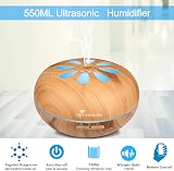 Diffuserlove 550ML Essential Oil Diffuser with Remote Control & Humidifier view 3