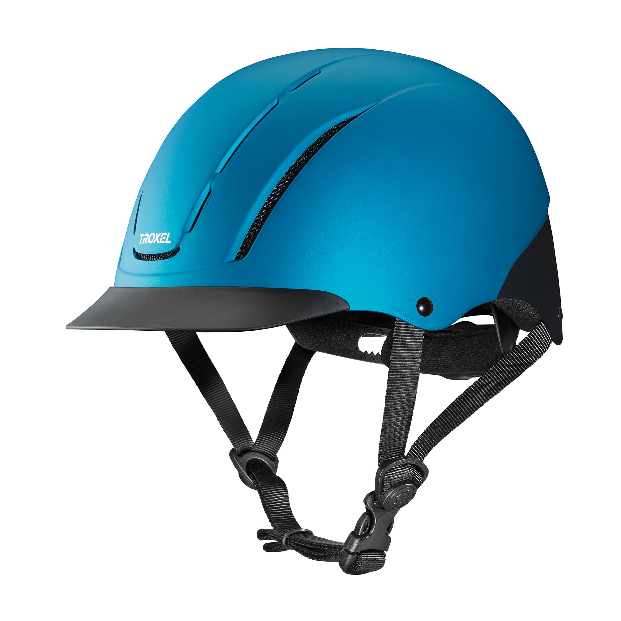 Troxel Spirit Full Coverage Horse Riding Helmet, Low-Profile Adjustable Design, Safety Horseback Riding Gear, Small (6-1/2-6-7/8), Teal Duratec Image