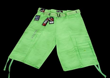 neon cargo shorts
