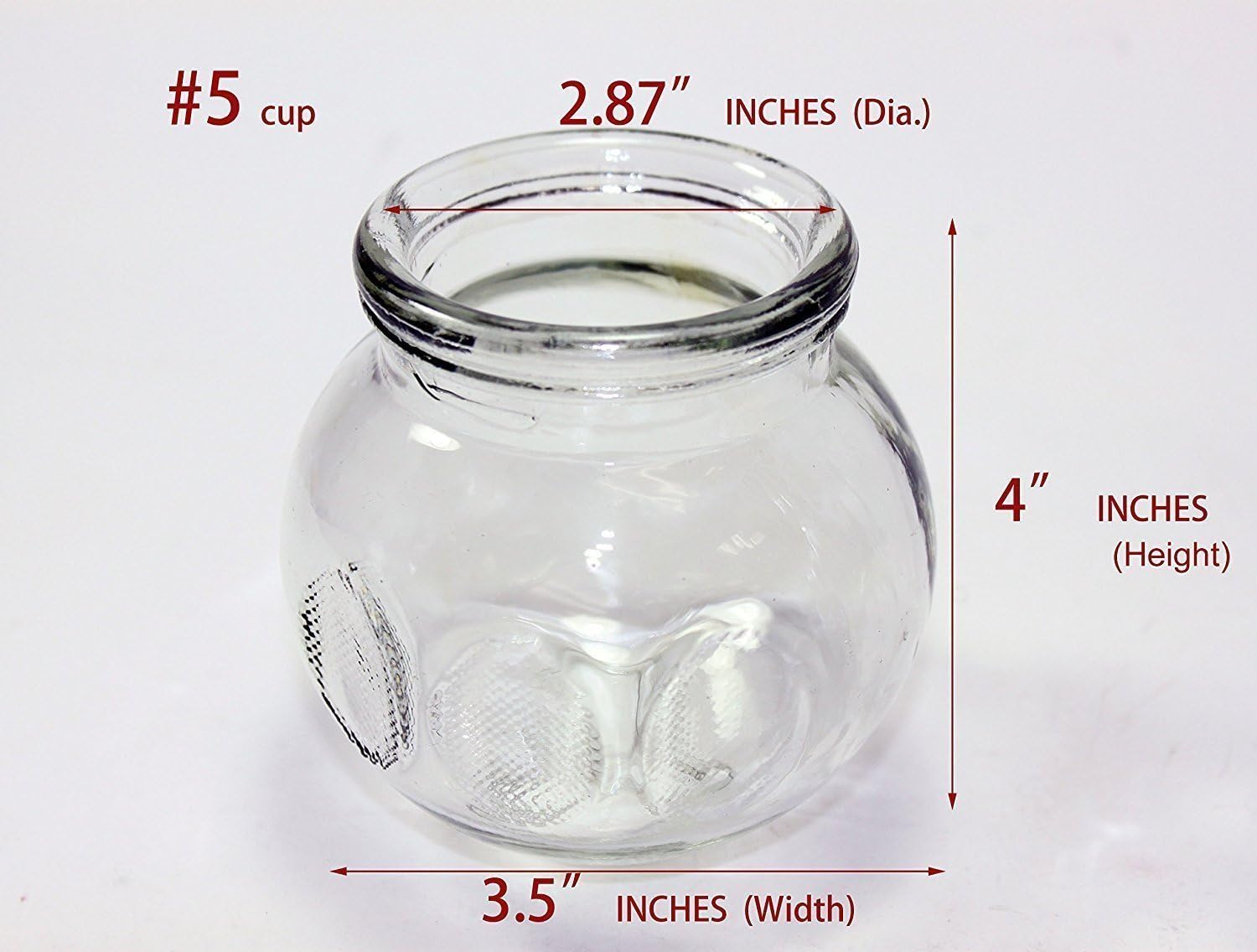 拔罐 12 pcs Thick Glass Cupping Set for Professionals (2 Cups #5~2.87"x4"x3.5") (4 Cups #4~2.5"x3.5"x3") (4 Cups #3~2.25"x3.12"x2.8") (2 Cups #2~2.37"x3"x2") - We Pay Your Sales Tax: Health & Personal Care
