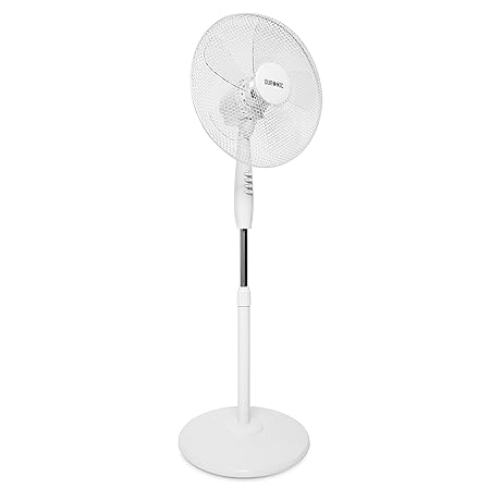 Duronic FN30 Turbo Standventilator 60W - Durchmesser: 45 cm – 3 Geschwindigkeiten mit Oszillationsfunktion - runder Standfuß 