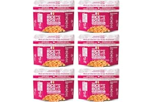 The Rice Stuff Box - Thai Red Curry Instant Meals, 6-Pack, Organic Jasmine Rice, NON-GMO, Gluten-Free, Vegan, Dairy-Free (Pac