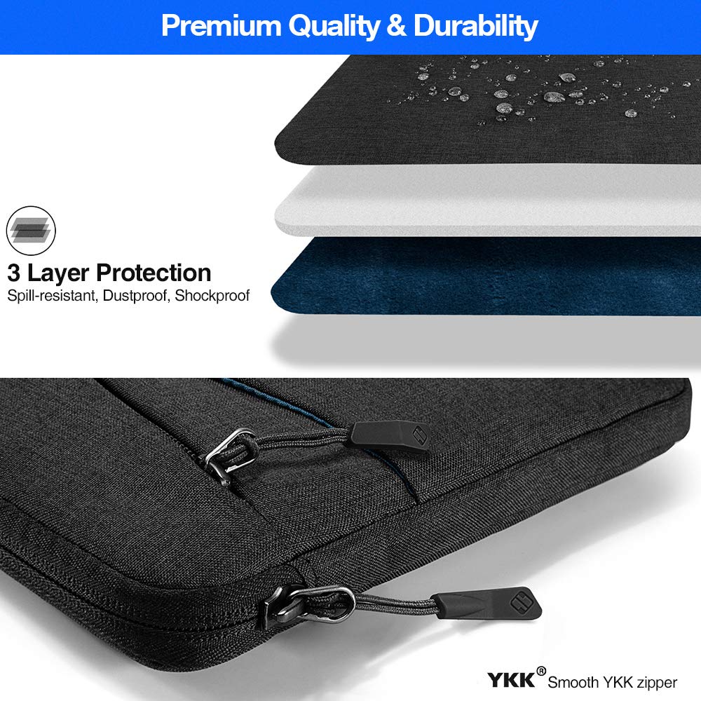 tomtoc 11 inch Tablet Sleeve Case for 11 Inch New iPad Pro, 10.5 Inch