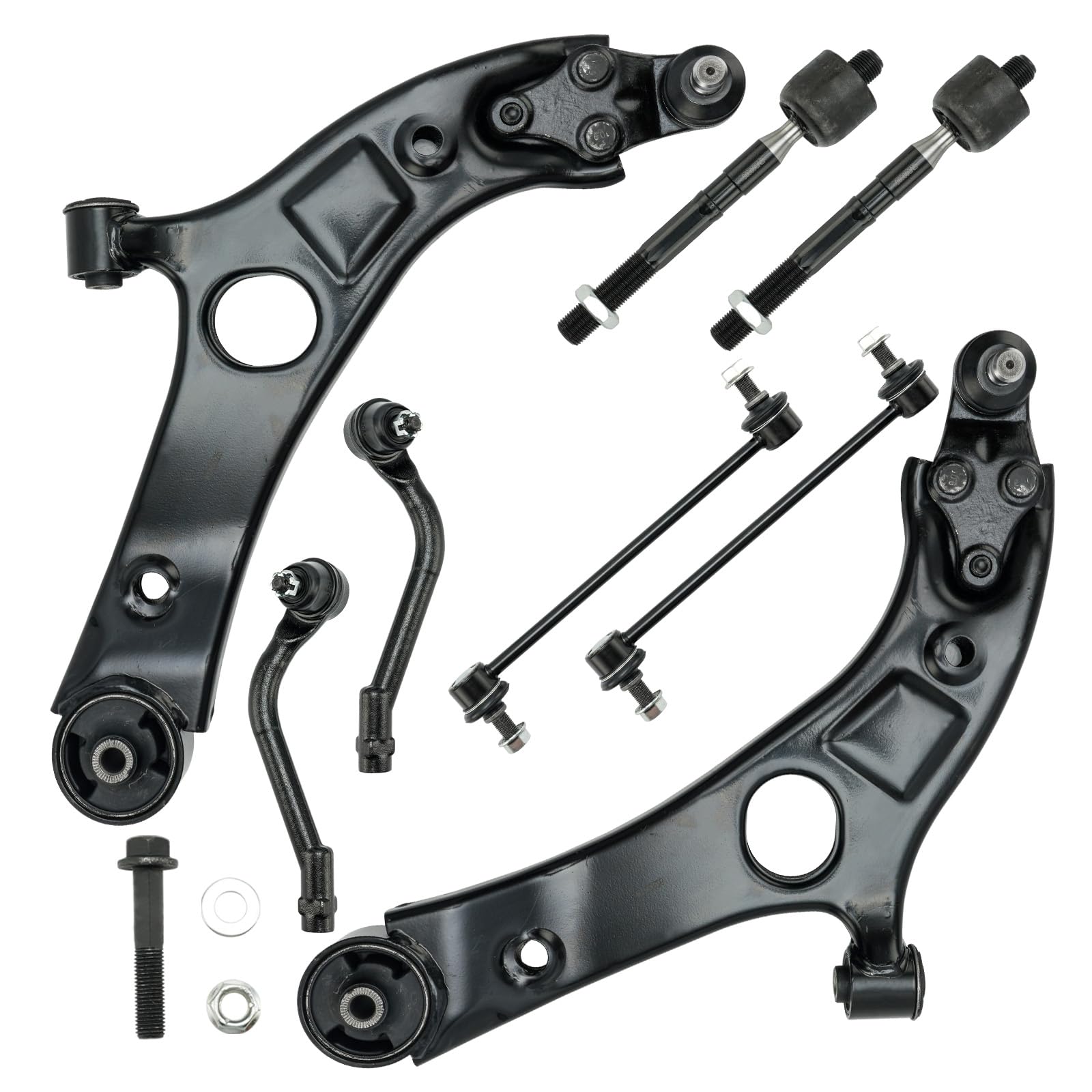 KAC 8Pcs Front Lower Control Arm Front Suspension
