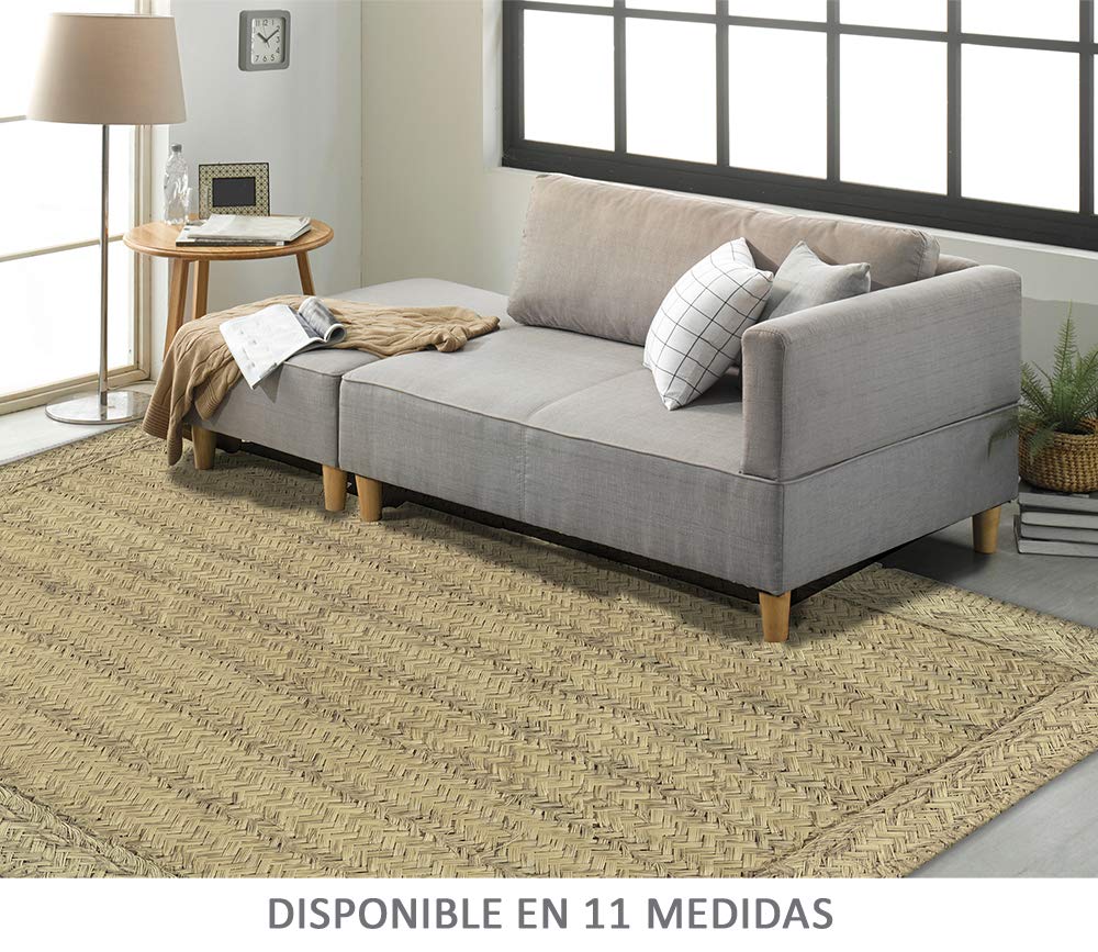 Vilber Esparto Color 01 Vinyl Rug with Sparto Effect by Digital Print 40 x 78 cm