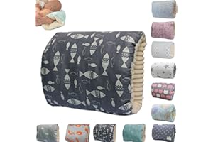 MKXPWMKS Cozy Cradle Pillow, Cozy Cradle Arm Pillow, Baby Nursing Pillow Head Support Pillow for Breastfeeding Bottle Feeding (White Gray Star)