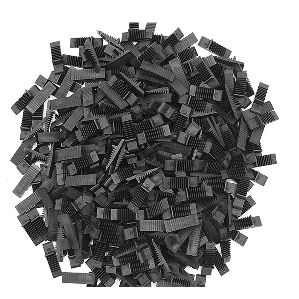 Lokatall 200Pcs Window Glazing Glass Packers Spacers, Wedge Shape Glass Gasket Spacers, Aluminium Window Gaskets, Leveling Flooring Packers, Thickness from 1mm to 10mm, Black (35×10mmm)